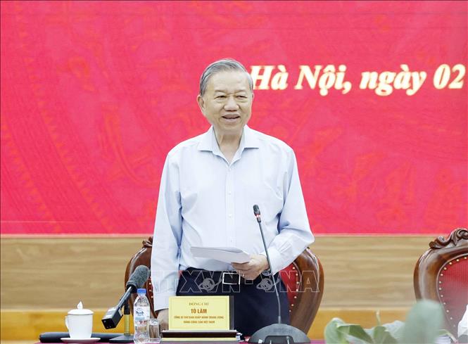 Tổng Bí thư Tô Lâm phát biểu. Ảnh: Thống Nhất – TTXVN