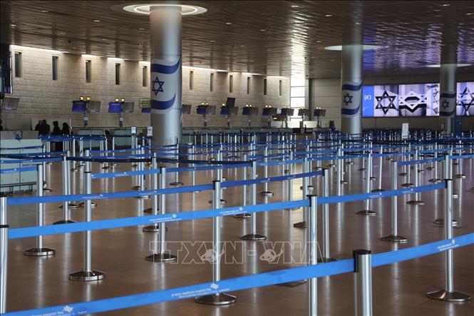 Cảnh vắng vẻ tại sân bay quốc tế Ben Gurion gần Tel Aviv, Israel khi nước này đóng cửa không phận, ngày 28/2/2026. Ảnh: THX/TTXVN