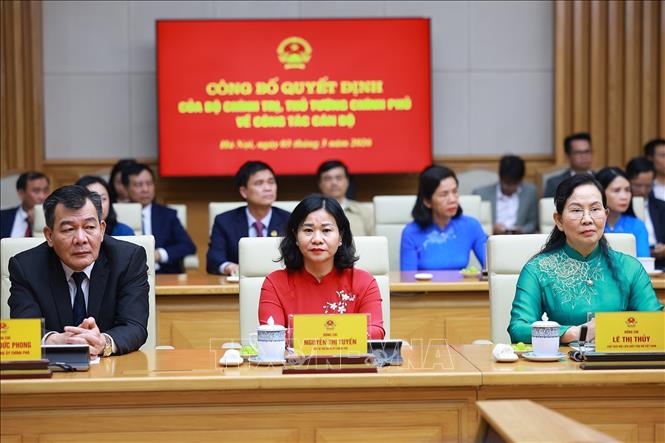 Đồng chí Nguyễn Thị Tuyến, Phó Chủ tịch Ủy ban Trung ương Mặt trận Tổ quốc Việt Nam, Chủ tịch Hội Liên hiệp Phụ nữ Việt Nam giữ chức Phó Bí thư Đảng ủy Chính phủ nhiệm kỳ 2020 - 2025. Ảnh: Dương Giang-TTXVN 