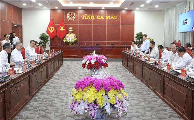 Quang cảnh buổi làm việc. Ảnh: Tuấn Phi - TTXVN