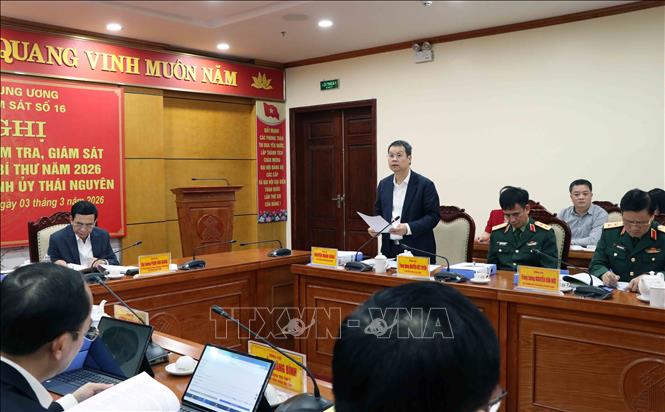 Ông Nguyễn Mạnh Hùng, Phó Chủ nhiệm Uỷ ban Kiểm tra Trung ương đọc công bố quyết định. Ảnh: Trần Trang-TTXVN  