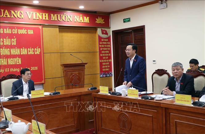 Phó Chủ nhiệm Uỷ ban Công tác đại biểu của Quốc hội Nguyễn Đại Thắng phát biểu. Ảnh: Thu Hằng-TTXVN  