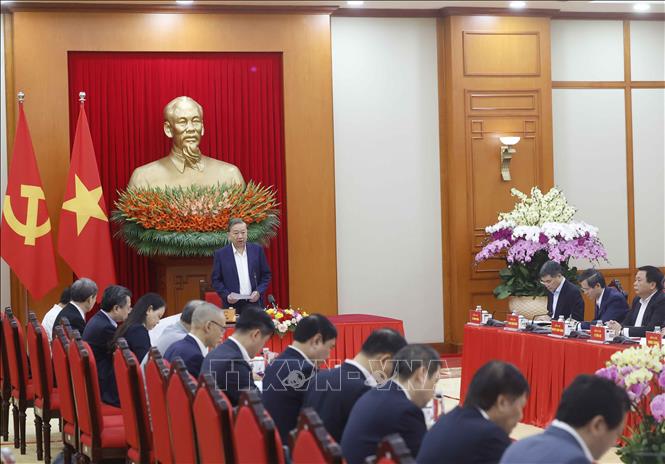 Tổng Bí thư Tô Lâm phát biểu. Ảnh: Thống Nhất – TTXVN