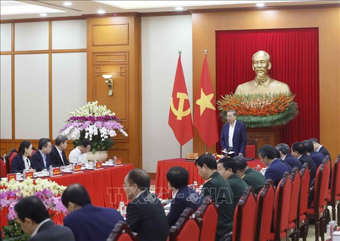 Tổng Bí thư Tô Lâm phát biểu. Ảnh: Thống Nhất – TTXVN