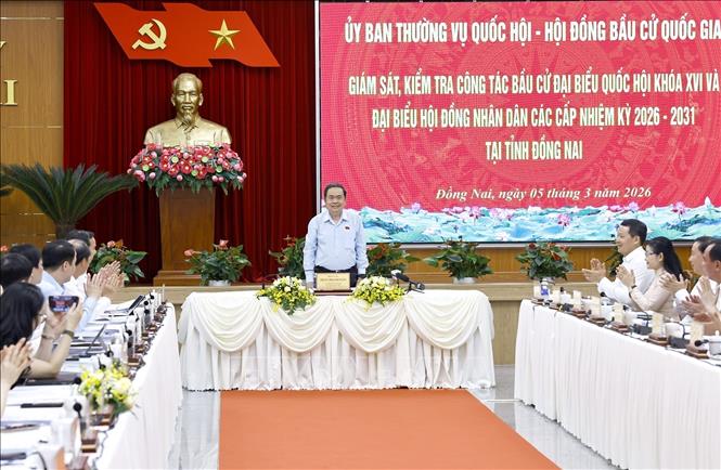 Chủ tịch Quốc hội Trần Thanh Mẫn phát biểu.  Ảnh: Doãn Tấn - TTXVN