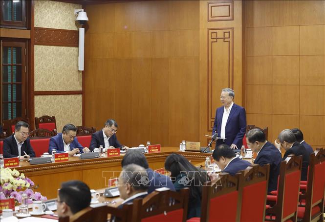 Tổng Bí thư Tô Lâm phát biểu. Ảnh: Thống Nhất – TTXVN