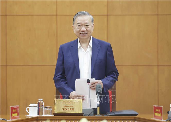 Tổng Bí thư Tô Lâm phát biểu. Ảnh: Thống Nhất – TTXVN