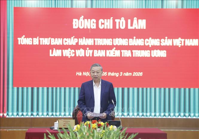Tổng Bí thư Tô Lâm phát biểu. Ảnh: Thống Nhất – TTXVN