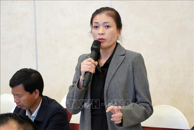 Bà Nguyễn Thị Thanh Thảo, chủ điểm du lịch Puppy Famr Đà Lạt đề nghị ngành Văn hóa-Thể thao và Du lịch quan tâm đến công tác đào tạo, giáo dục những người làm du lịch chuyên nghiệp, văn minh lịch sự. Ảnh: Chu Quốc Hùng-TTXVN