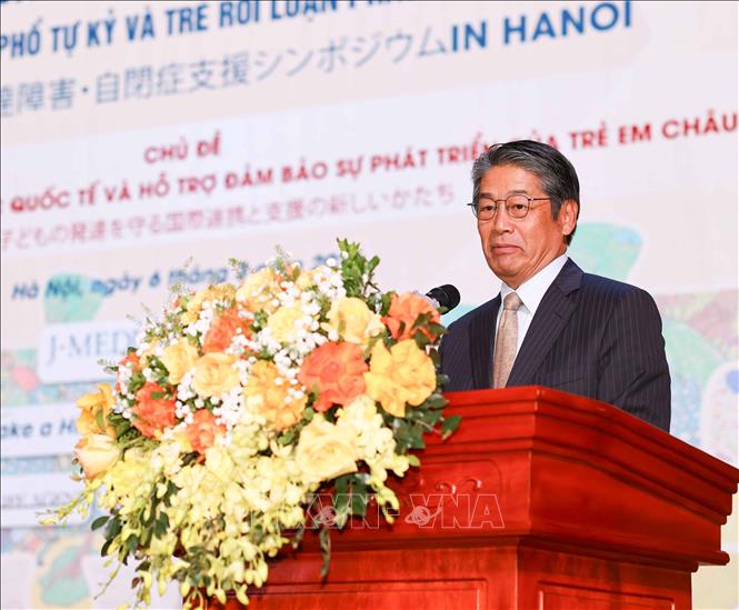 Ông Naoki Ito – Đại sứ đặc mệnh toàn quyền Nhật Bản tại Việt Nam phát biểu. Ảnh: Thanh Tùng - TTXVN