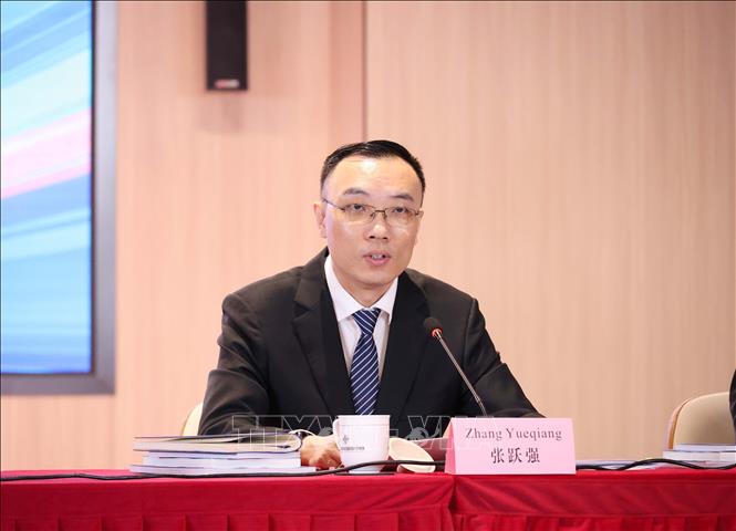 Phó Giám đốc Sở Thương mại tỉnh Hải Nam (Trung Quốc) Trương Dược Cường. Ảnh: Công Tuyên-PV TTXVN tại Trung Quốc