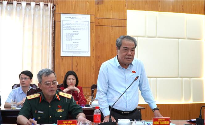 Ông Dương Thanh Bình, Chủ nhiệm Ủy ban Dân nguyện và Giám sát của Quốc hội phát biểu. Ảnh: Văn Sĩ - TTXVN