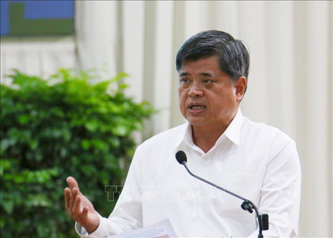 Thứ trưởng Bộ trưởng Bộ Nông nghiệp và Môi trường Trần Thanh Nam phát biểu tại hội nghị. Ảnh: Duy Khương – TTXVN

