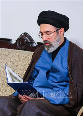 Giáo chủ Iran Mojtaba Khamenei, con trai thứ hai của cố Đại giáo chủ Ayatollah Ali Khamenei. Ảnh: Anadolu Agency/TTXVN