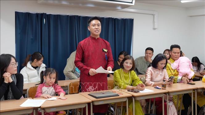 Ông Nguyễn Duy Anh, Ủy viên Ủy ban Trung ương MTTQ Việt Nam, phát biểu tại chương trình. Ảnh: Nguyễn Tuyến - PV TTXVN tại Nhật Bản