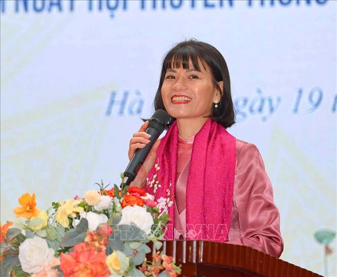 Nhà giáo Nguyễn Thị Nhiếp - Hiệu trưởng Trường THPT chuyên Chu Văn An tham gia ứng cử đại biểu HĐND TP Hà Nội nhiệm kỳ 2026 - 2031. Ảnh: Thanh Tùng – TTXVN