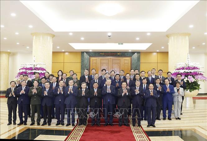 Tổng Bí thư Tô Lâm, các đại biểu và thành viên Hội đồng Lý luận Trung ương nhiệm kỳ 2026-2031. Ảnh: Thống Nhất – TTXVN