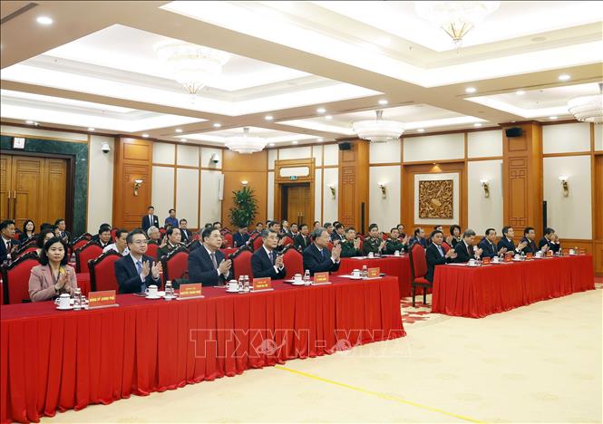 Tổng Bí thư Tô Lâm và các đại biểu. Ảnh: Thống Nhất – TTXVN