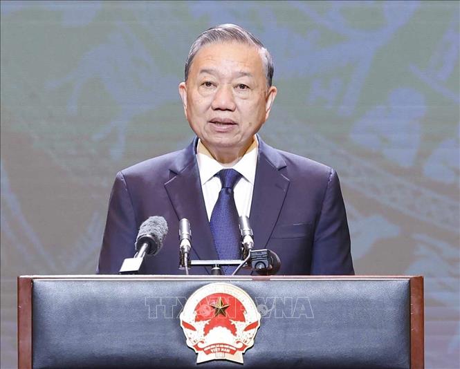 Tổng Bí thư Tô Lâm phát biểu chỉ đạo. Ảnh: Thống Nhất – TTXVN