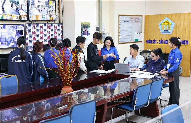 Ngày 15/3/2026 tới đây, sinh viên Trường Đại học Sư phạm Hà Nội sẽ mang theo lá phiếu gửi gắm niềm tin, trách nhiệm và quyền làm chủ của công dân. Ảnh: Thanh Tùng - TTXVN