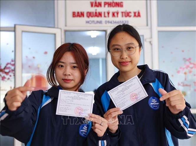 Ngày 15/3/2026 tới đây, sinh viên Trường Đại học Sư phạm Hà Nội sẽ mang theo lá phiếu gửi gắm niềm tin, trách nhiệm và quyền làm chủ của công dân. Ảnh: Thanh Tùng - TTXVN