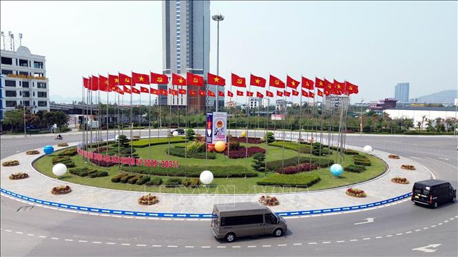 Decorations for the Election Day in the northern province of Quang Ninh. VNA Photo