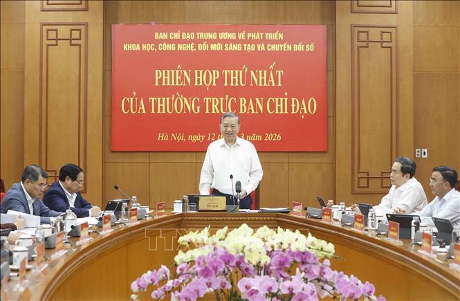 Tổng Bí thư Tô Lâm phát biểu chỉ đạo. Ảnh: Thống Nhất – TTXVN