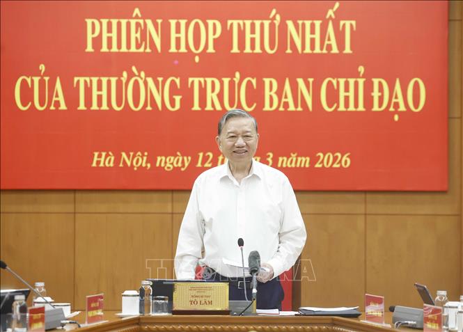 Tổng Bí thư Tô Lâm phát biểu chỉ đạo. Ảnh: Thống Nhất – TTXVN