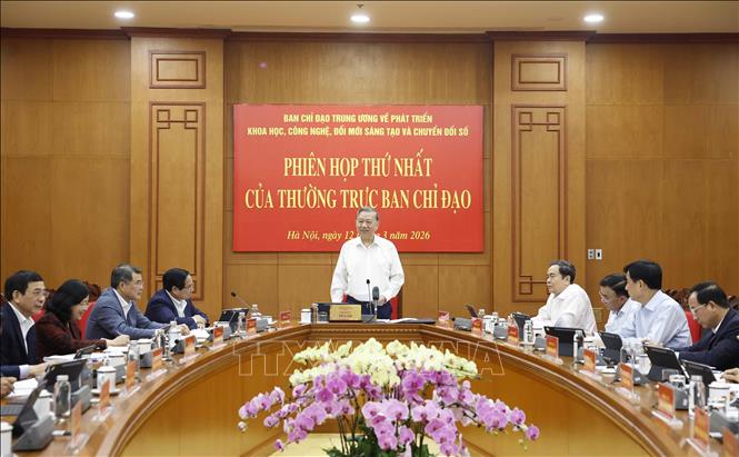 Tổng Bí thư Tô Lâm phát biểu chỉ đạo. Ảnh: Thống Nhất – TTXVN