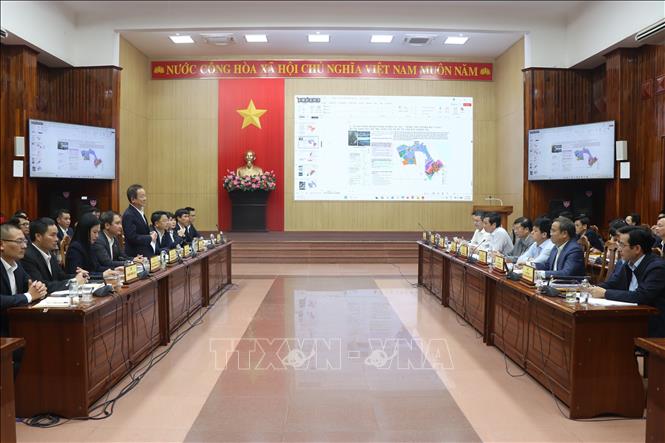 Quang cảnh buổi làm việc. Ảnh: Nguyên Linh – TTXVN