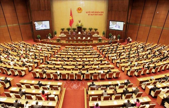 Chiều 26/6/2015, tại Nhà Quốc hội, Hà Nội diễn ra bế mạc kỳ họp thứ chín, Quốc hội khóa XIII. Trong ảnh: Quang cảnh bế mạc. Ảnh: Phương Hoa - TTXVN 