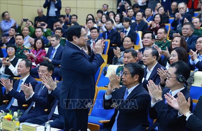 Thủ tướng Phạm Minh Chính tham dự “Diễn đàn vũ trụ Việt Nam - Nhật Bản 2026: Hợp tác cho kỷ nguyên mới”. Ảnh: Dương Giang-TTXVN 