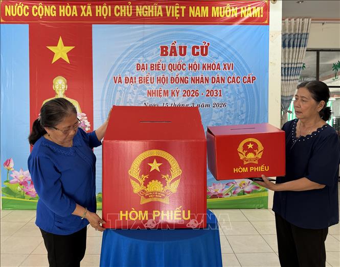 Thành phố Cần Thơ đã hoàn tất các khâu chuẩn bị, đảm bảo chu đáo, thuận lợi để cử tri thực hiện quyền và nghĩa vụ bầu cử. Ảnh: Nguyễn Văn Việt – TTXVN
