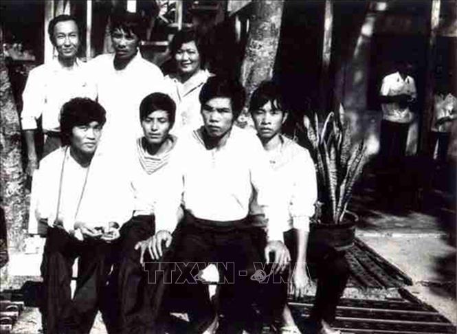 Một số cán bộ chiến sĩ tàu HQ-605 điều trị tại Bệnh viện Quân y 87 Nha Trang, sau cuộc chiến đấu bảo vệ chủ quyền biển đảo Tổ quốc tại Gạc Ma, ngày 14/3/1988. Ảnh: Tư liệu/TTXVN phát