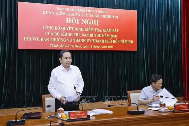 Chủ tịch Quốc hội Trần Thanh Mẫn phát biểu. Ảnh: Doãn Tấn - TTXVN