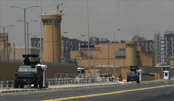 Đại sứ quán Mỹ tại Baghdad, Iraq. Ảnh: Getty Images/TTXVN