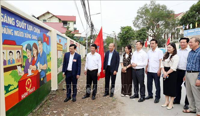Các địa phương tại Bắc Ninh sẵn sàng cho Ngày bầu cử. Ảnh: Thanh Thương - TTXVN