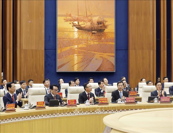 Các đại biểu tham dự cuộc làm việc. Ảnh: Thống Nhất – TTXVN