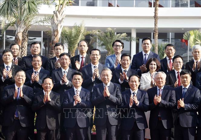 Tổng Bí thư Tô Lâm và các đại biểu. Ảnh: Thống Nhất – TTXVN