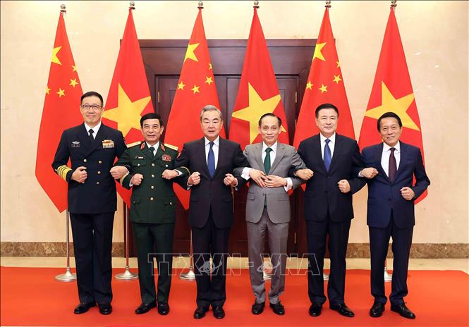 Bộ trưởng Ngoại giao, Quốc phòng, Công an Việt Nam – Trung Quốc tại Hội nghị lần thứ nhất, Cơ chế đối thoại chiến lược “3+3”. Ảnh: An Đăng - TTXVN