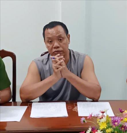 Bị can Bành Bảo Ngọc tại cơ quan Công an. Ảnh: TTXVN phát