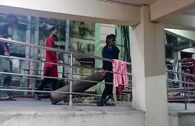 Hiện trường vụ hỏa hoạn tại bệnh viện ở Cuttack, bang Odisha, Ấn Độ, ngày 16/3/2026. Ảnh: ANI/TTXVN