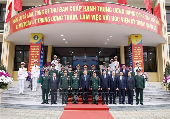 Tổng Bí thư Tô Lâm và các đại biểu. Ảnh: Thống Nhất – TTXVN