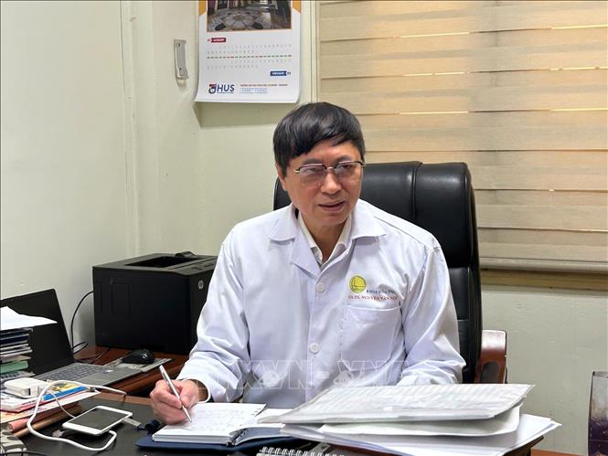 GS, TS Nguyễn Văn Nội nguyên Hiệu trưởng Trường Đại học Khoa học Tự nhiên (Đại học Quốc gia Hà Nội) nhận định, Nghị quyết 57 từng bước hình thành những nền tảng công nghệ phục vụ quá trình chuyển đổi số và phát triển kinh tế - xã hội. Ảnh: Diệu Thúy - TTXVN 