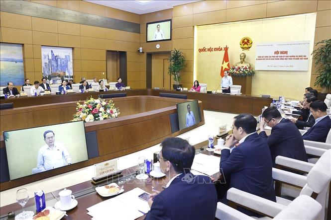 Chủ tịch Quốc hội Trần Thanh Mẫn phát biểu. Ảnh: Doãn Tấn - TTXVN