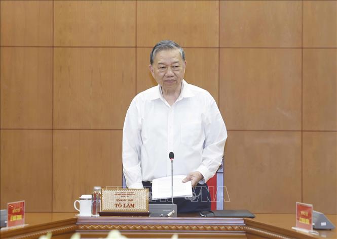 Tổng Bí thư Tô Lâm phát biểu. Ảnh: Thống Nhất – TTXVN