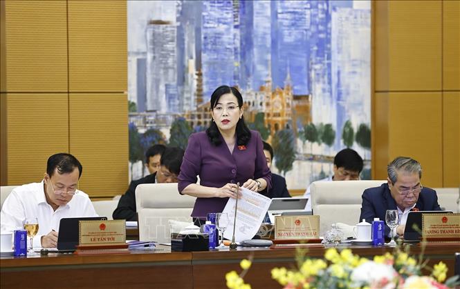 Chủ nhiệm Ủy ban Khoa học, Công nghệ và Môi trường của Quốc hội Nguyễn Thanh Hải phát biểu. Ảnh: Doãn Tấn - TTXVN