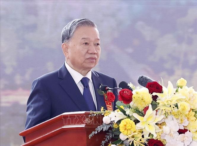 Tổng Bí thư Tô Lâm phát biểu. Ảnh: Thống Nhất – TTXVN