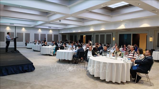 Đông đảo đại diện từ các đại lý cùng đối tác của Vietnam Airlines tại Australia tham dự sự kiện. Ảnh: Trung Trang - PV TTXVN tại Australia