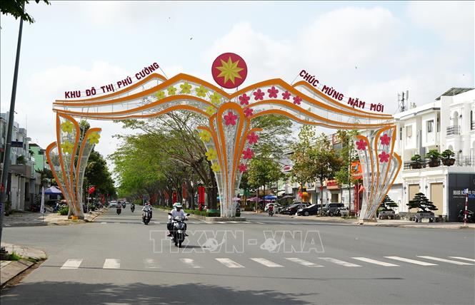 Một góc khu đô thị Phú Cường, phường Rạch Giá, tỉnh An Giang. Ảnh: Lê Huy Hải - TTXVN